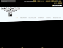 Tablet Screenshot of horanlawoffices.com